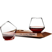 Sempli Cupa Glasses & Wood Holder By Daniele "Danne" Semeraro